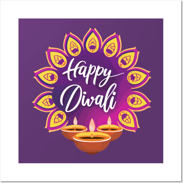 Happy Diwali Wall Art by irfankokabi